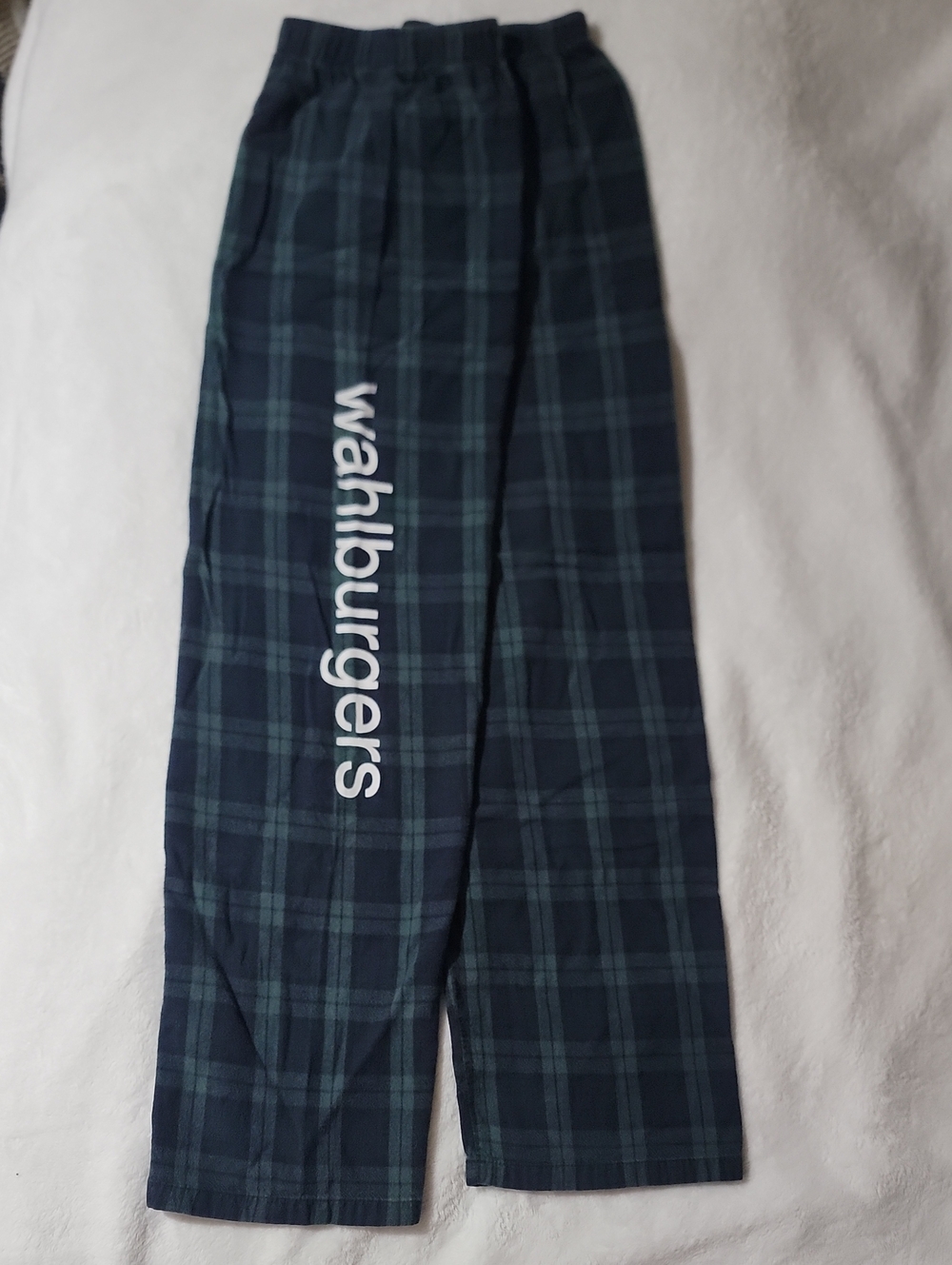 Wahlburgers Navy & Green Plaid Lounge Pants